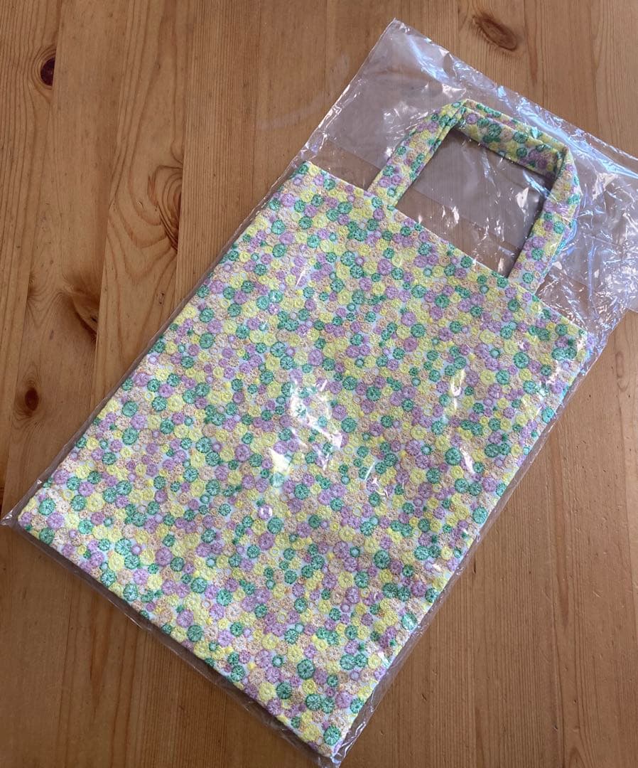 【新品未使用】ミナペルホネン　ほぼ日　トートバッグ skyful（yellow）