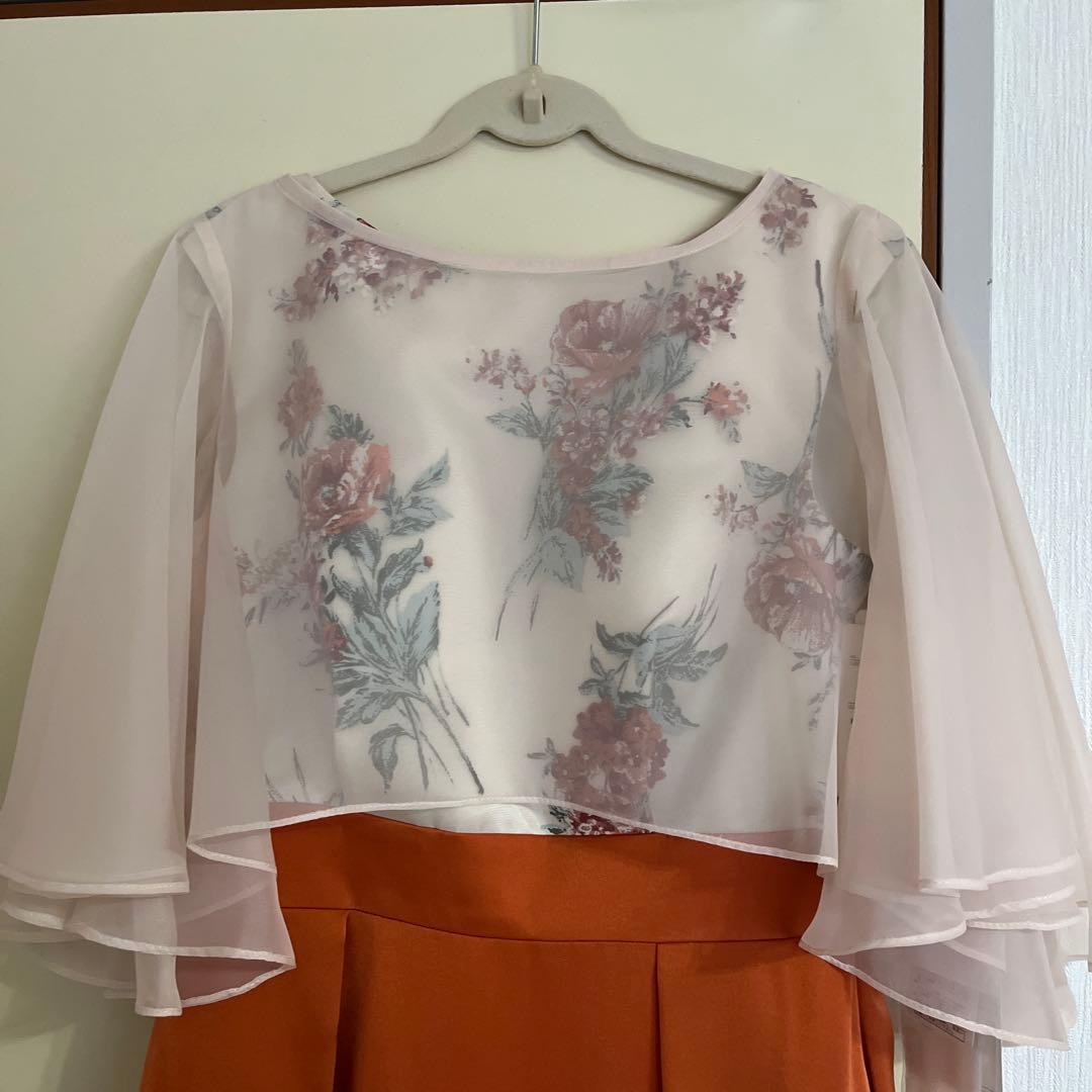 花柄ノースリーブパーティードレス ボレロ付　　AIMER 新品