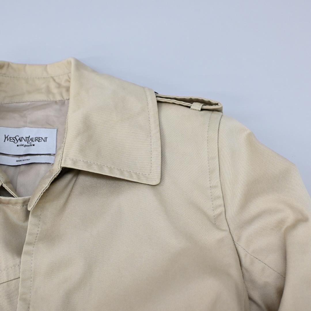 ■ 47420★年 イヴ サンローラン コート トレンチコート ベージュ