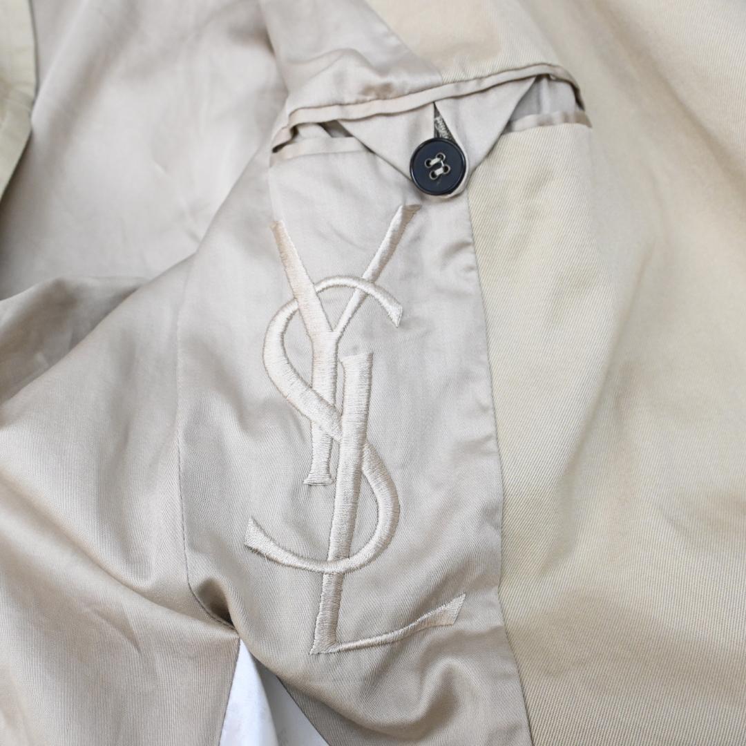 ■ 47420★年 イヴ サンローラン コート トレンチコート ベージュ