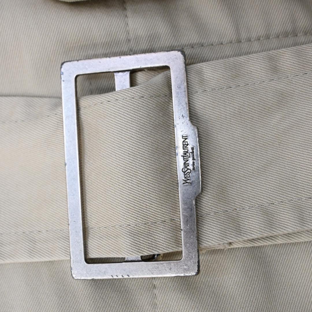 ■ 47420★年 イヴ サンローラン コート トレンチコート ベージュ