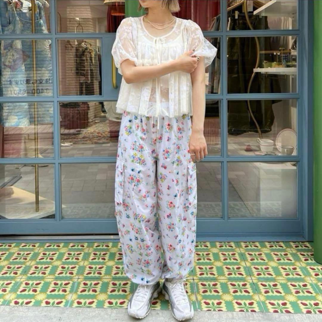 【POPPY】floral wave cargo (あさぎーにょ)