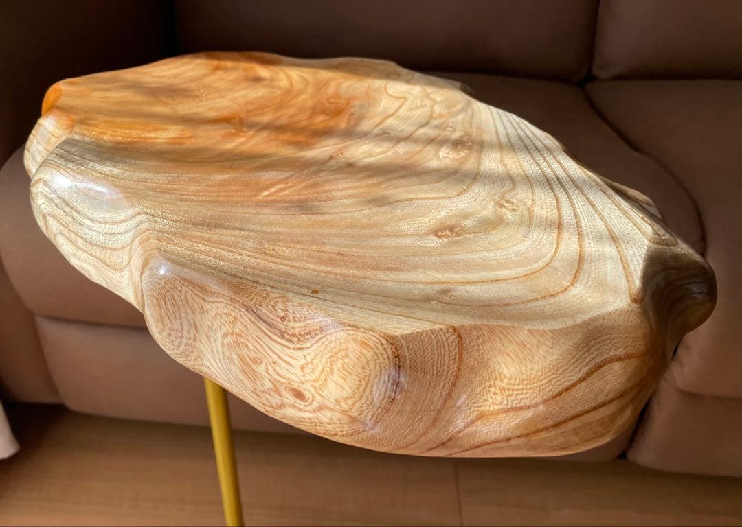 一枚板　無垢　サイドテーブル　コーヒーテーブル