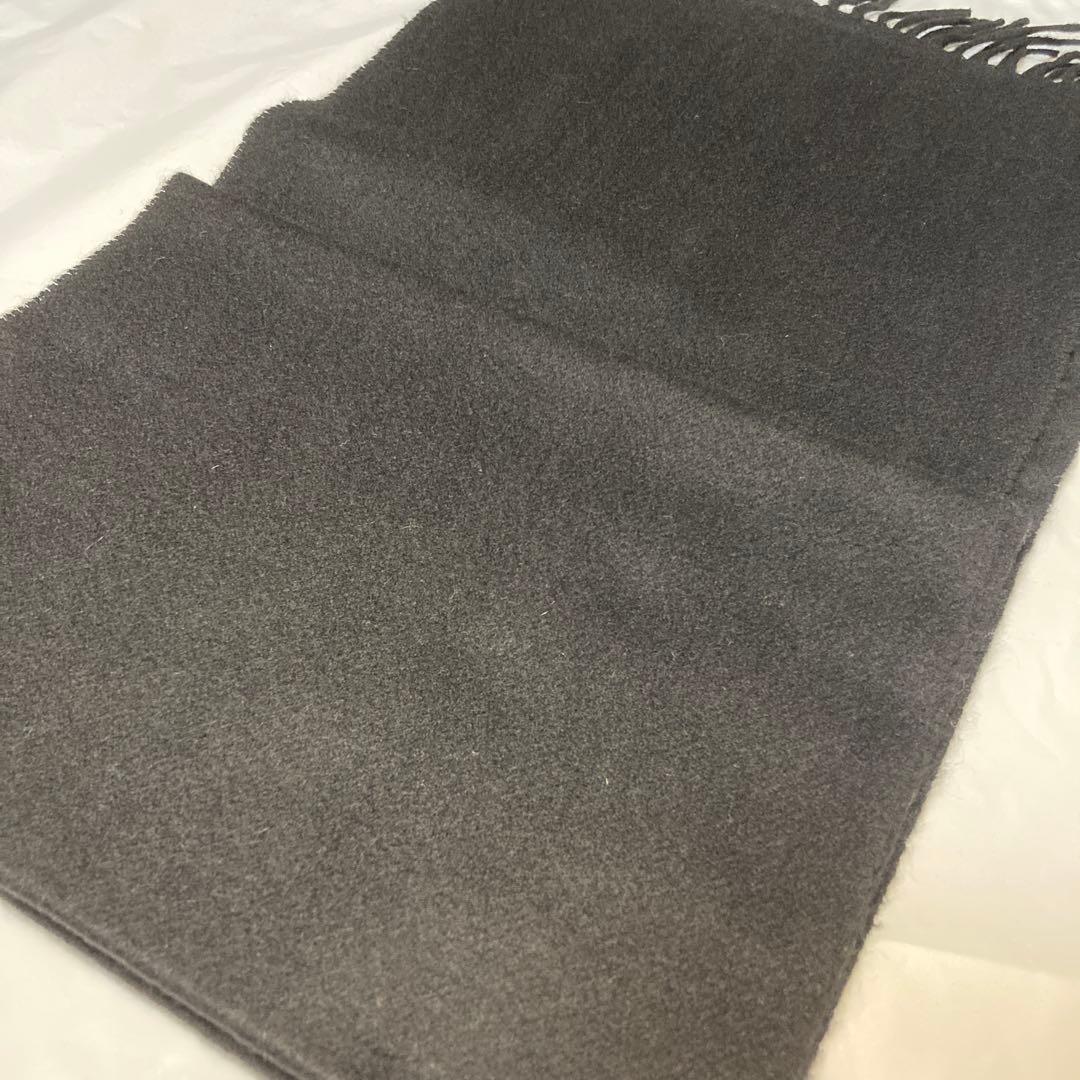 極美品 ジョシュアエリス カシミヤ100％ 中判マフラー ブラック