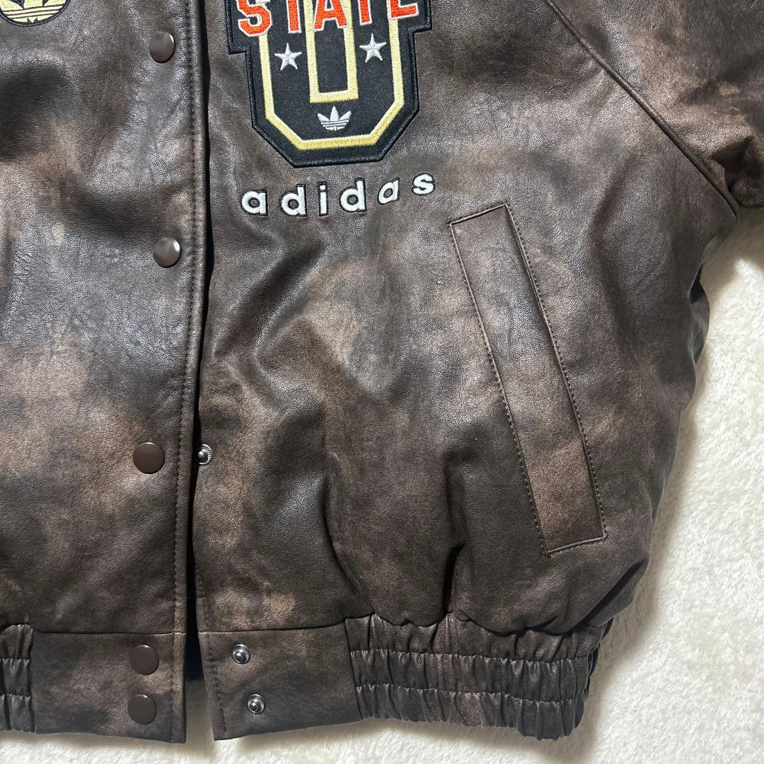 アディダス オリジナルATHLETIC DEPT ビンテージ合成皮革ジャケット