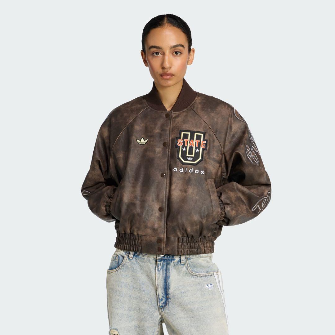 アディダス オリジナルATHLETIC DEPT ビンテージ合成皮革ジャケット