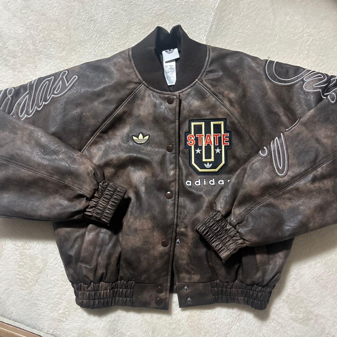 アディダス オリジナルATHLETIC DEPT ビンテージ合成皮革ジャケット