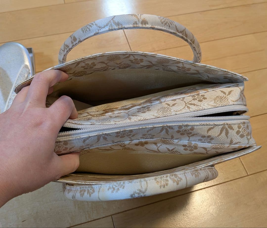 礼装　和装バッグ草履セット　結婚式　入学式　卒業式　和装バッグと草履セット