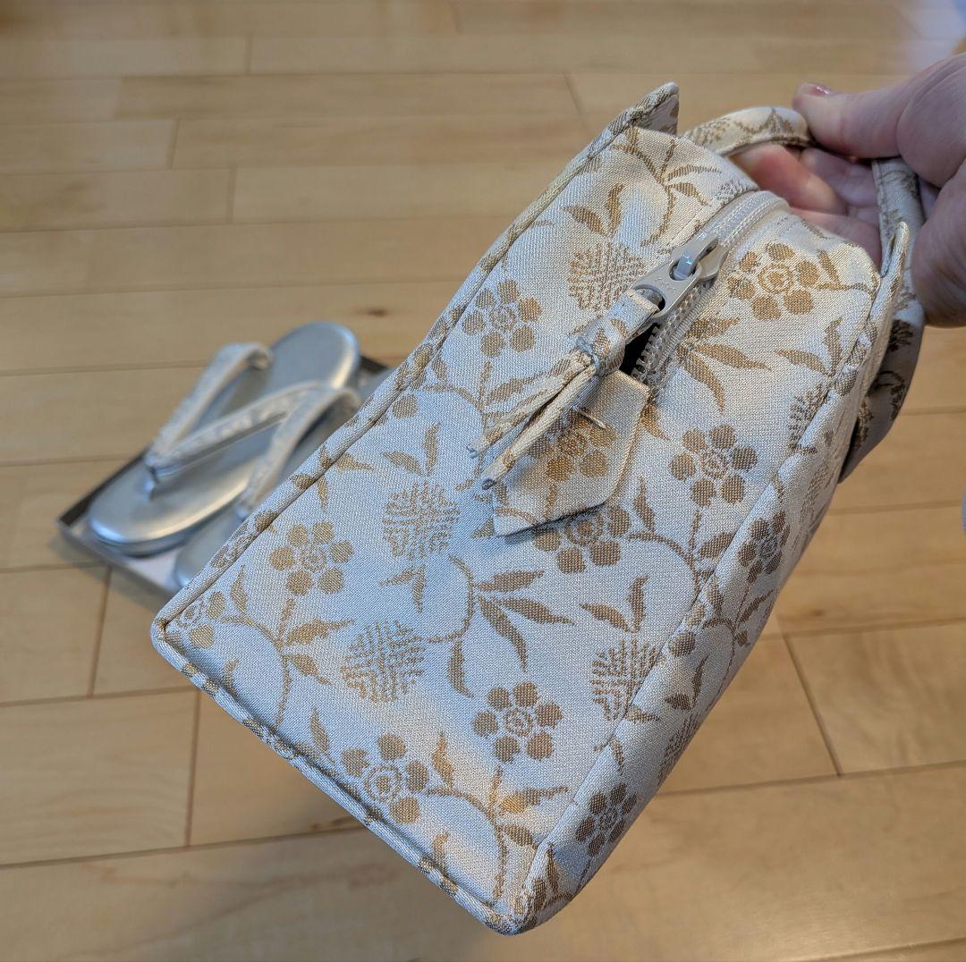 礼装　和装バッグ草履セット　結婚式　入学式　卒業式　和装バッグと草履セット