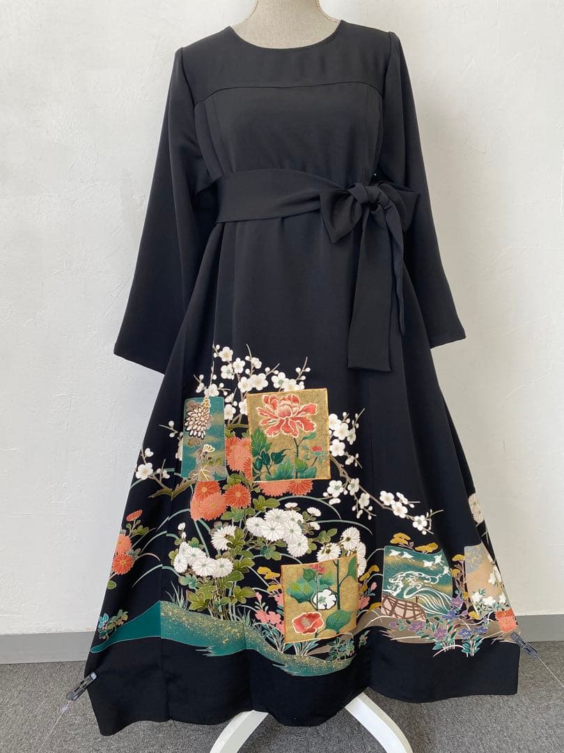 3219 着物　留袖　リメイク　ドレス　ワンピース