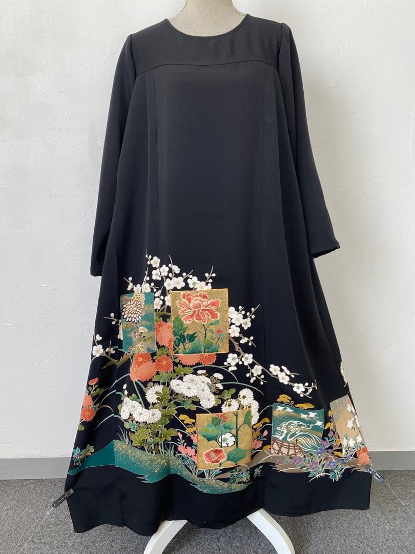 3219 着物　留袖　リメイク　ドレス　ワンピース