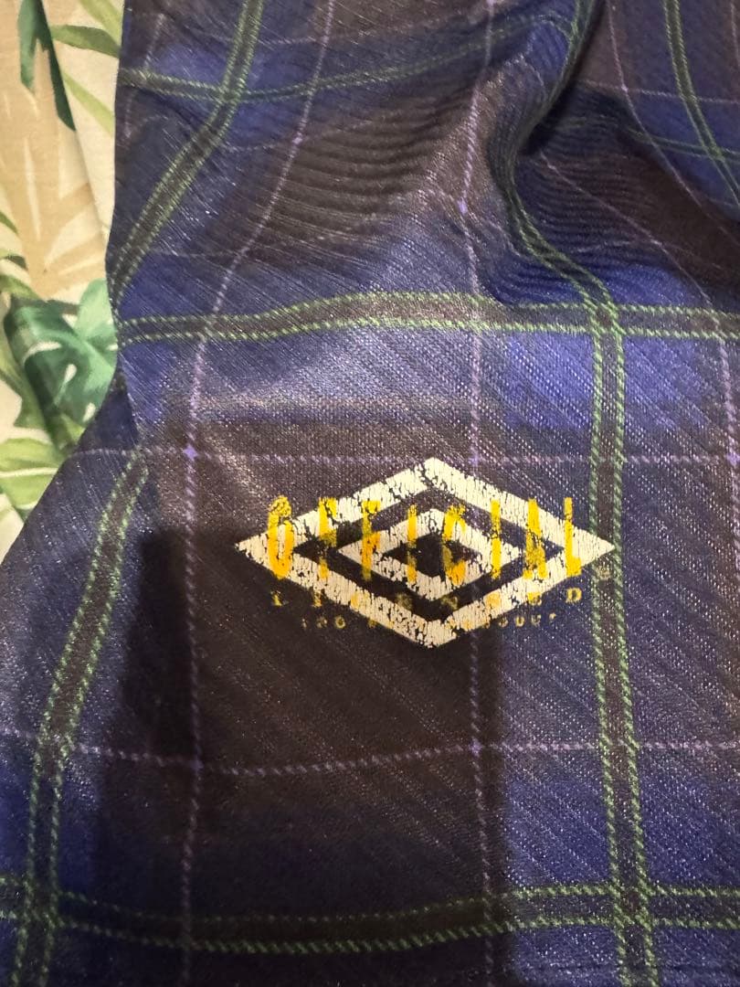 90sスコットランド代表ユニフォームUmbro チェック柄サッカーシャツ