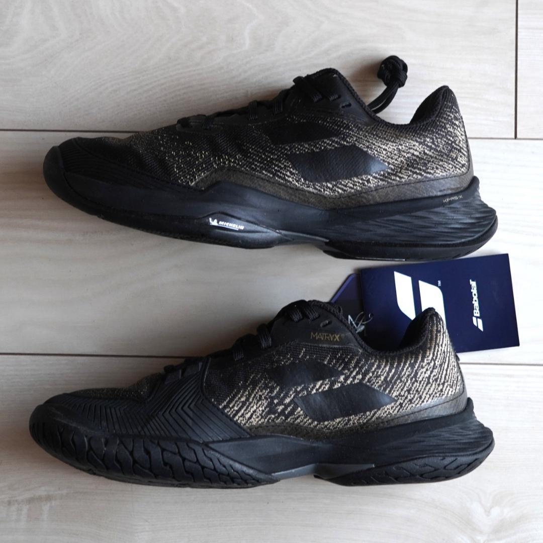 バボラ テニスシューズ オールコート メンズ 25cm ブラック／ゴールド