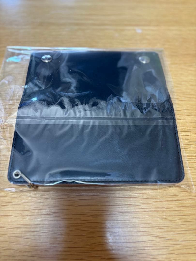 ロングトラッカーウォレット　丘染め茶芯ブラック