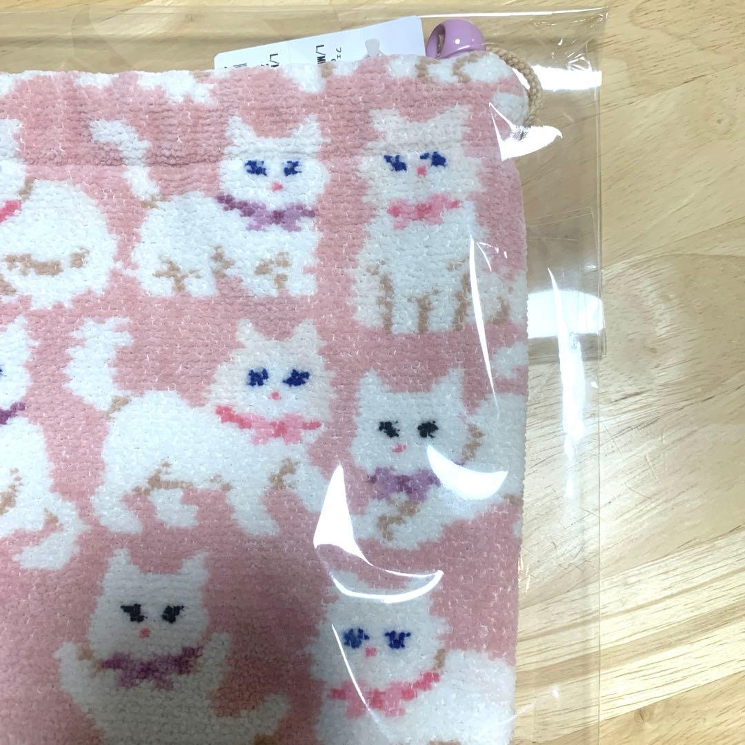 新品タグ付き　フェイラー　FEILER モフモフネコチャン 巾着