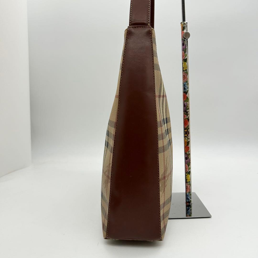 美品　バーバリー　ワンショルダーバッグ　ノバチェック　シャドーホース　肩掛け◎