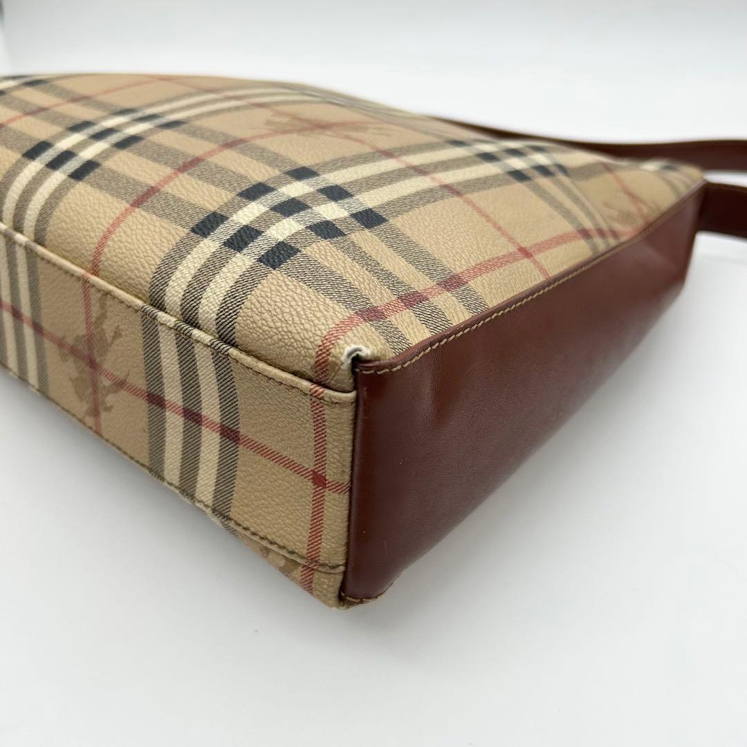 美品　バーバリー　ワンショルダーバッグ　ノバチェック　シャドーホース　肩掛け◎