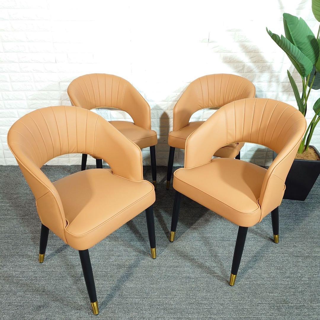 ダイニングチェア 4脚セット シンプル 木製フレーム 家具 インテリア J011