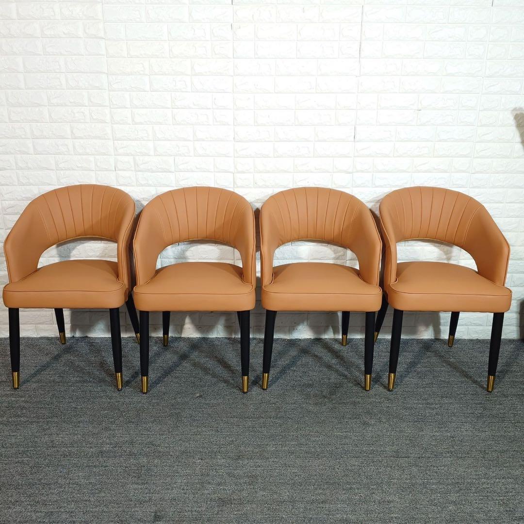 ダイニングチェア 4脚セット シンプル 木製フレーム 家具 インテリア J011