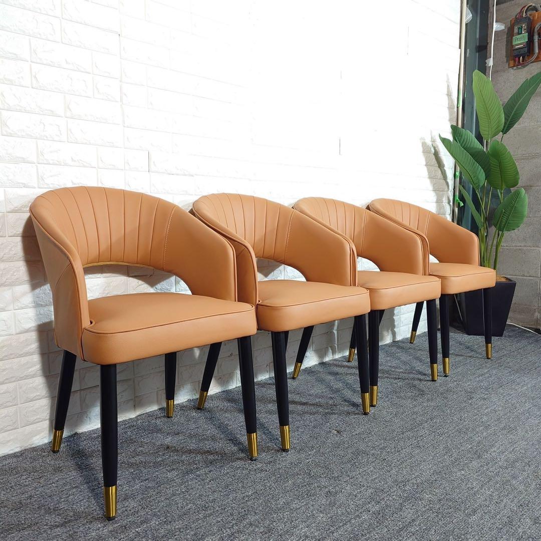 ダイニングチェア 4脚セット シンプル 木製フレーム 家具 インテリア J011