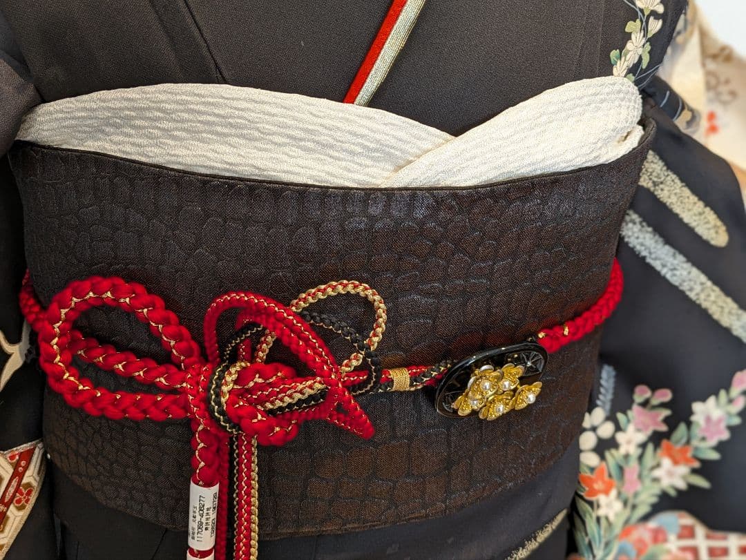 Kyoka様 振袖フルセット 身丈169裄65 豪華振袖 金彩 暈し染め 黒