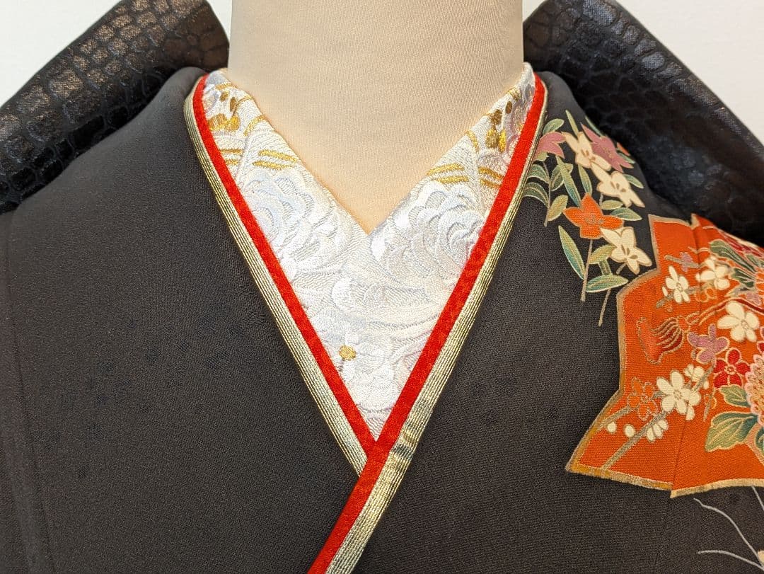 Kyoka様 振袖フルセット 身丈169裄65 豪華振袖 金彩 暈し染め 黒