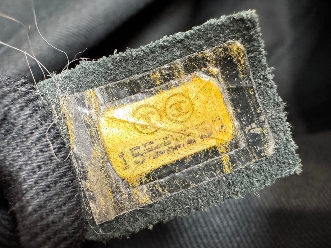 シャネル レザー マトラッセ チェーントートバッグ ブラック