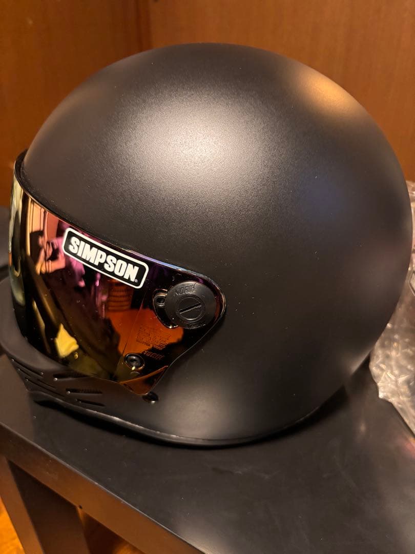 【美品】SIMSON M30 58cmフルフェイスヘルメット マットブラック