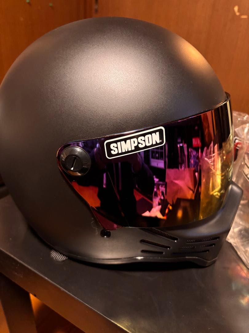 【美品】SIMSON M30 58cmフルフェイスヘルメット マットブラック