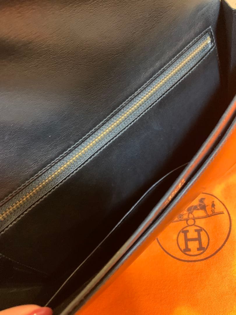 エルメス HERMES リディ ボックスカーフ ショルダーバッグ　黒　最終価格
