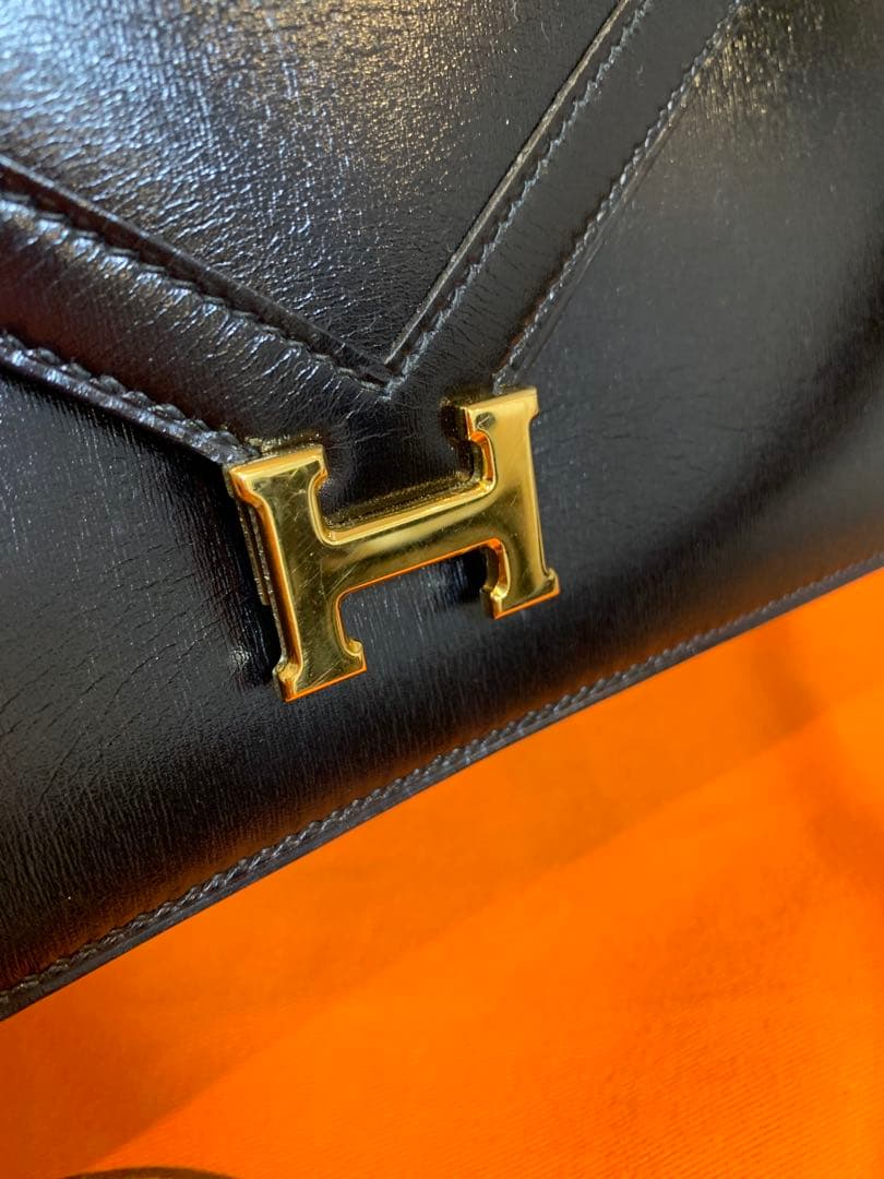 エルメス HERMES リディ ボックスカーフ ショルダーバッグ　黒　最終価格