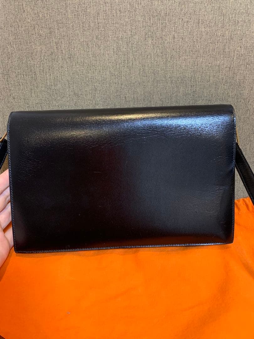 エルメス HERMES リディ ボックスカーフ ショルダーバッグ　黒　最終価格