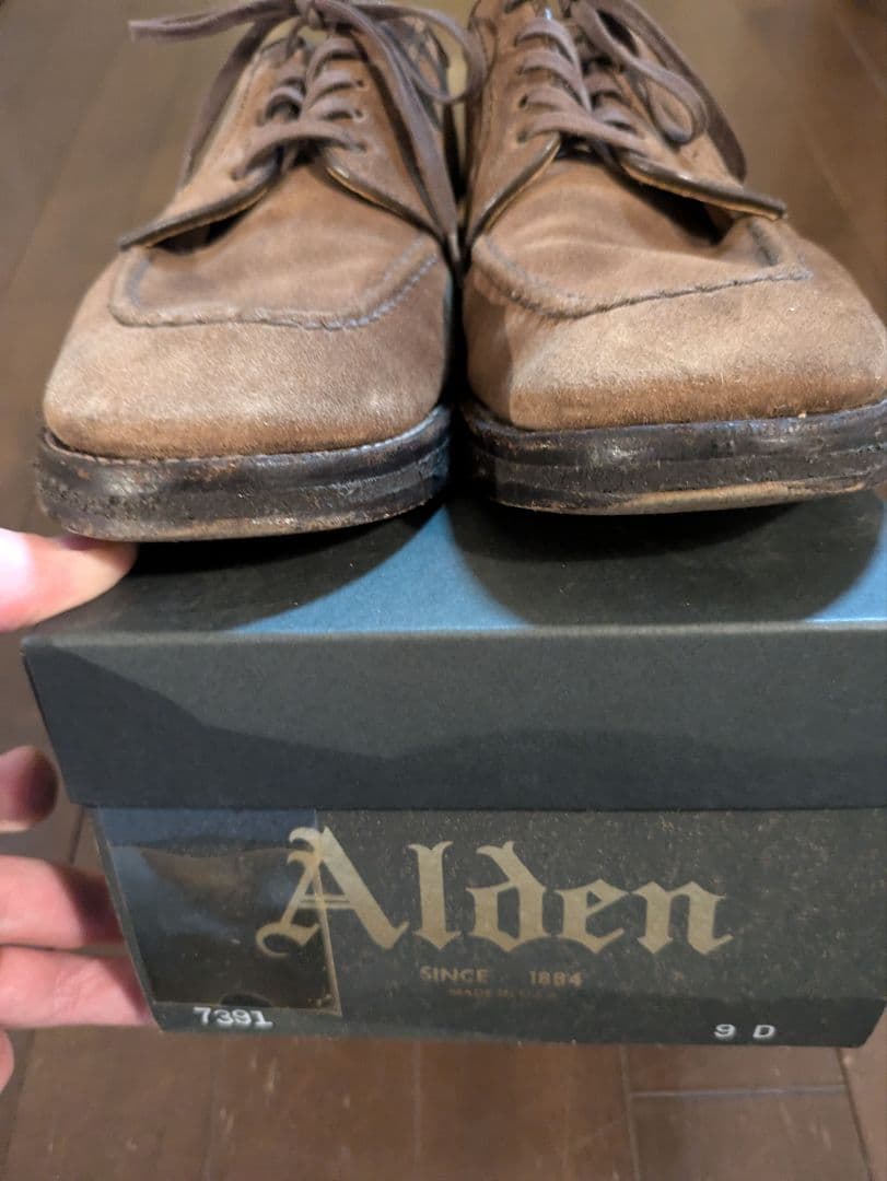 ALDEN　オールデン　7391　スエードモカシン　サイズ９　アメリカ製