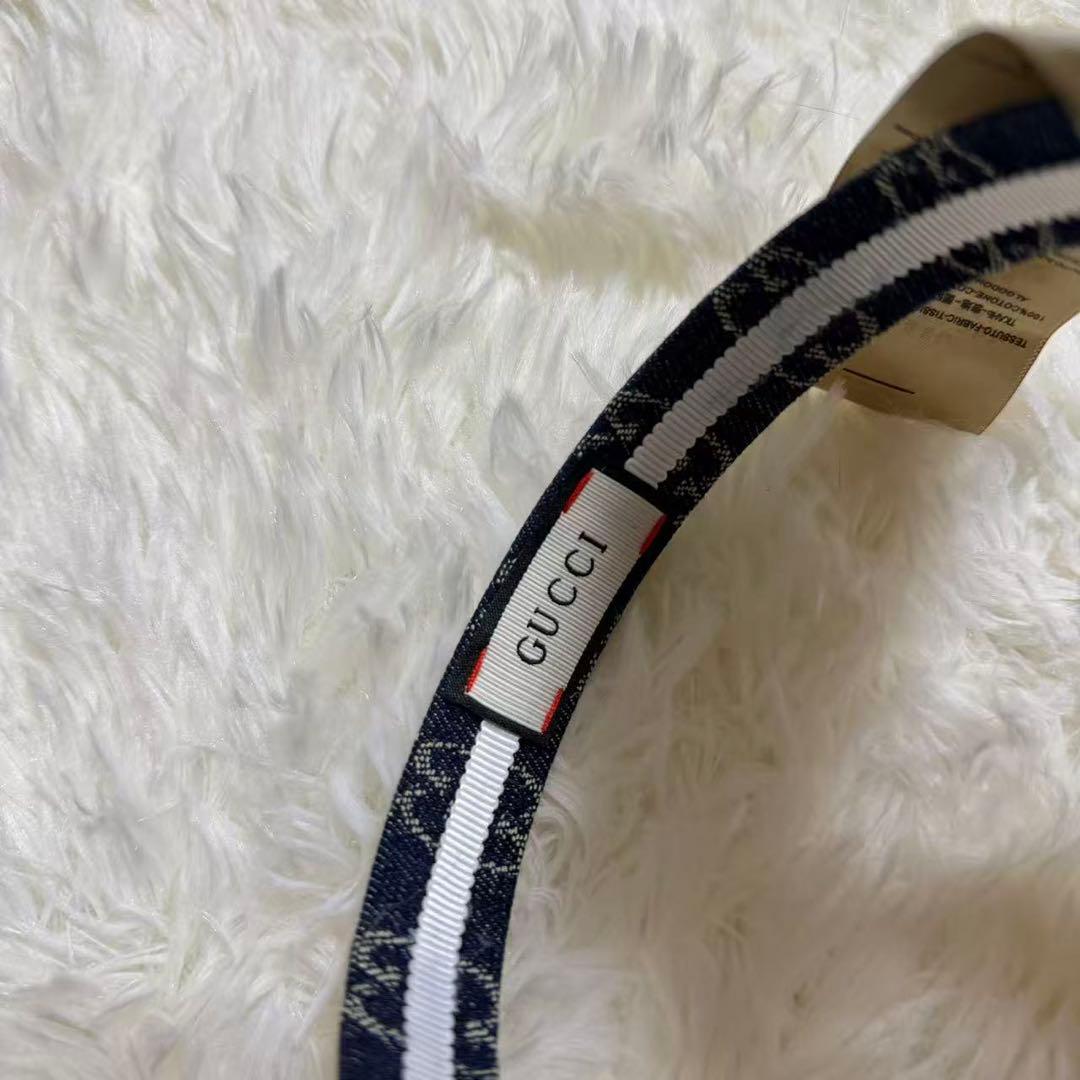 GUCCI デニム ヘアバンド カチューシャ