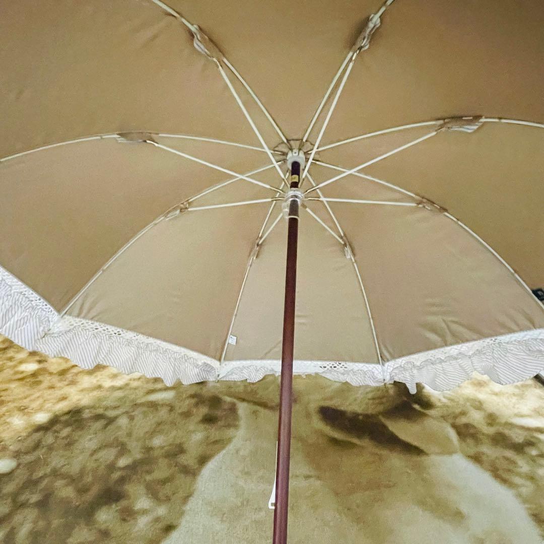 POLO　ポロラルフローレン　晴雨兼用　雨傘　日傘　長傘　フリル　騎士　ロゴ