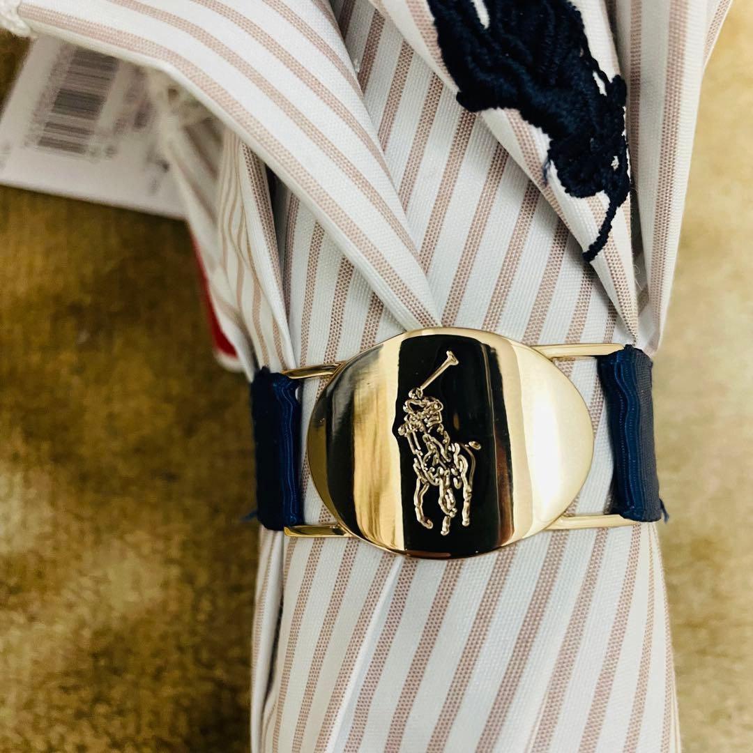 POLO　ポロラルフローレン　晴雨兼用　雨傘　日傘　長傘　フリル　騎士　ロゴ