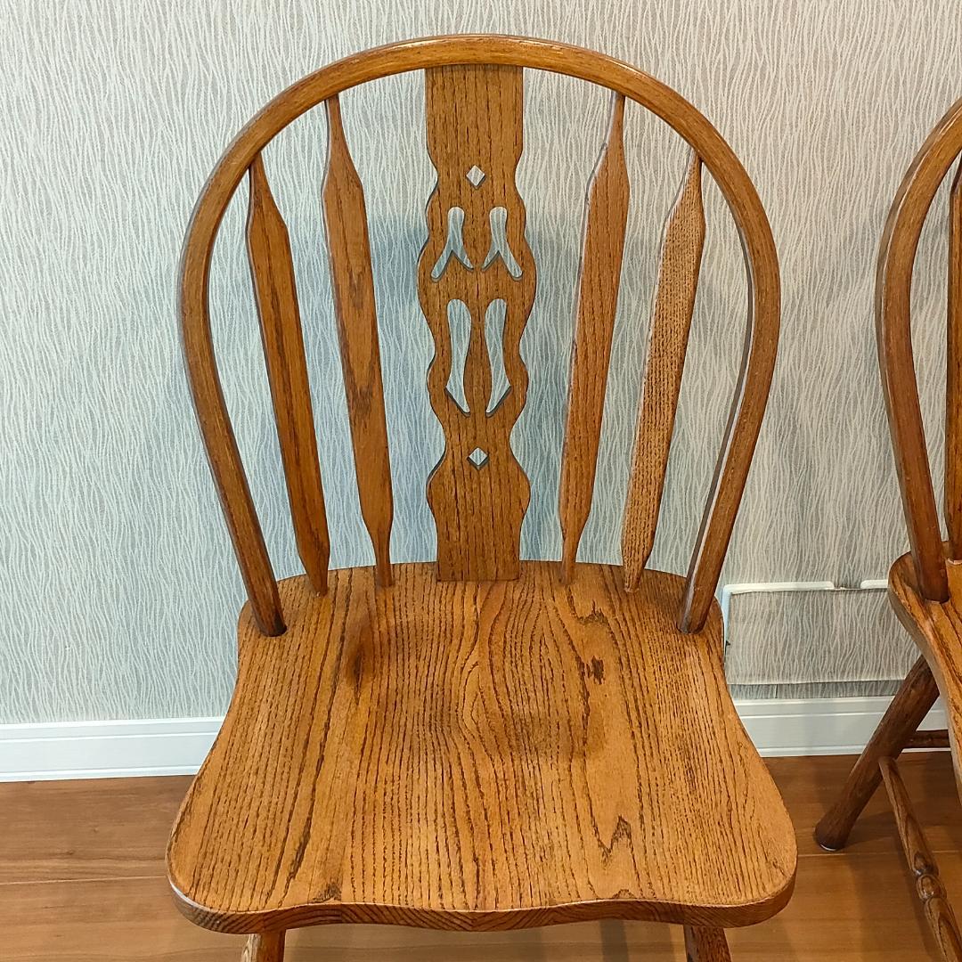 美品　ウィンザーチェア②　フープバック　オーク材　2脚セット