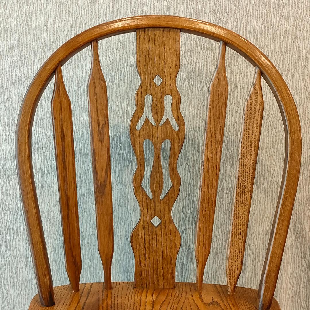 美品　ウィンザーチェア②　フープバック　オーク材　2脚セット