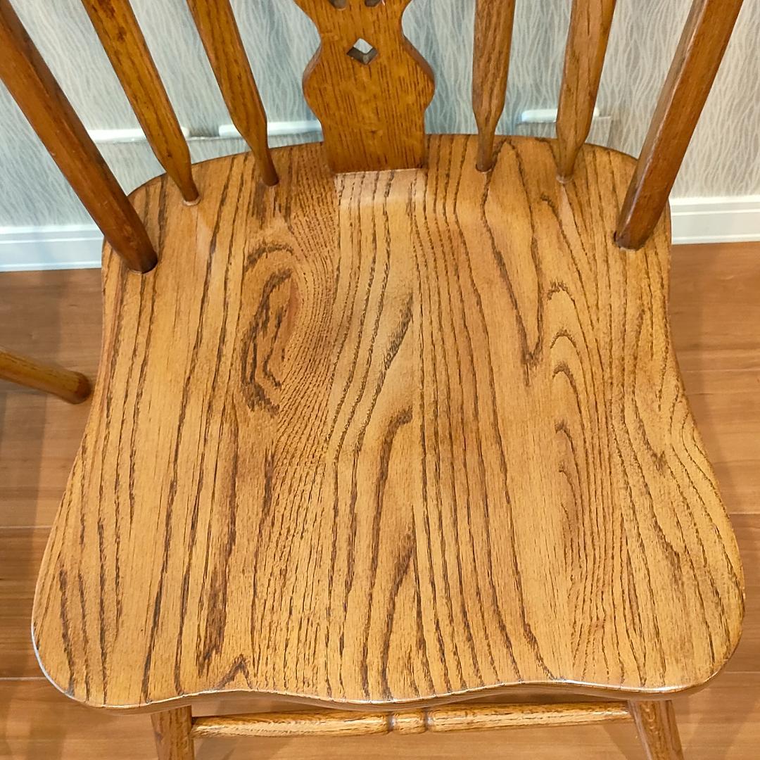 美品　ウィンザーチェア②　フープバック　オーク材　2脚セット