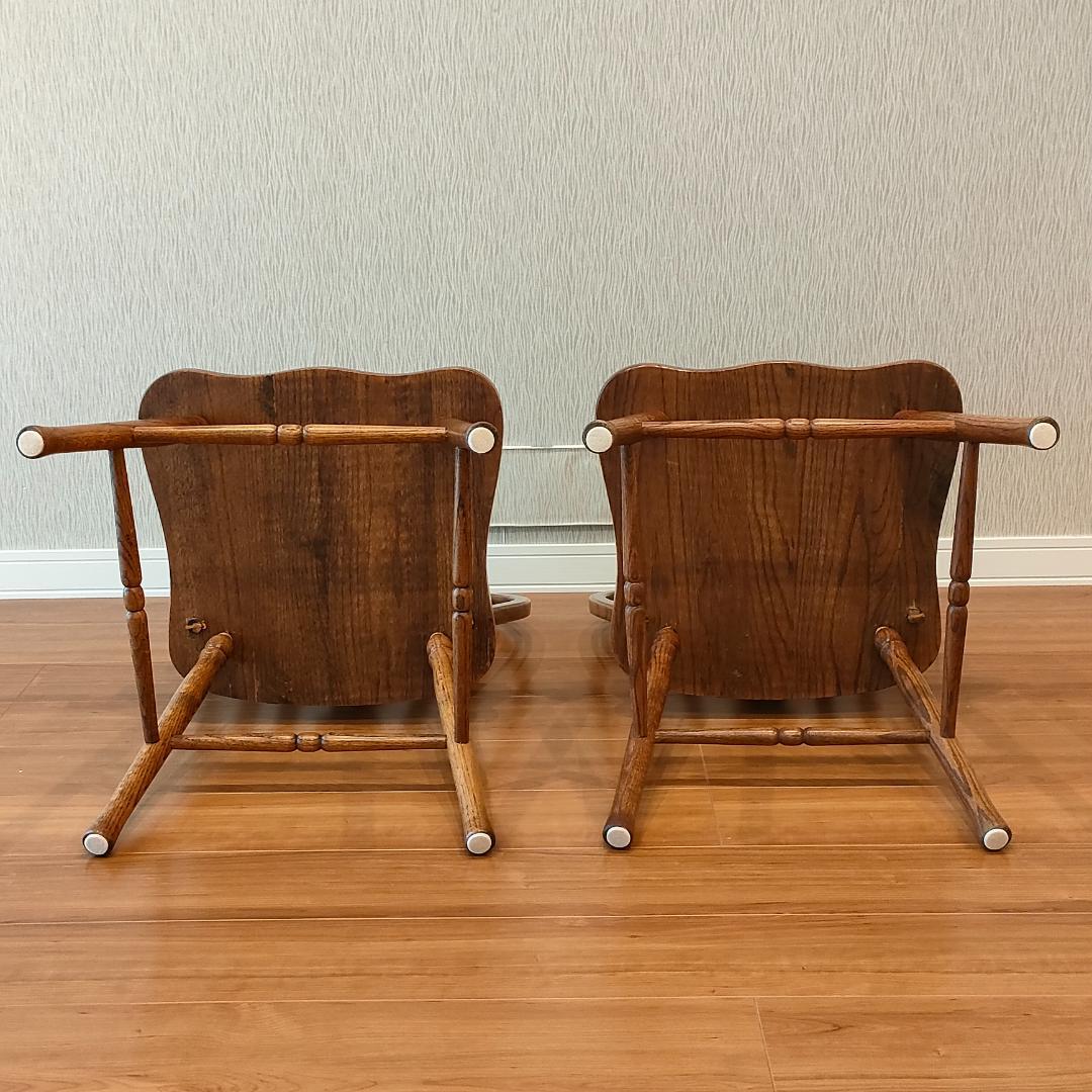美品　ウィンザーチェア②　フープバック　オーク材　2脚セット