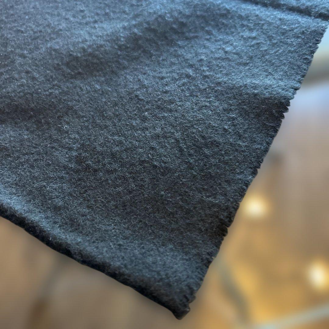 ★★Johnstons of Elgin ブラック マフラー★★クリーニング済み