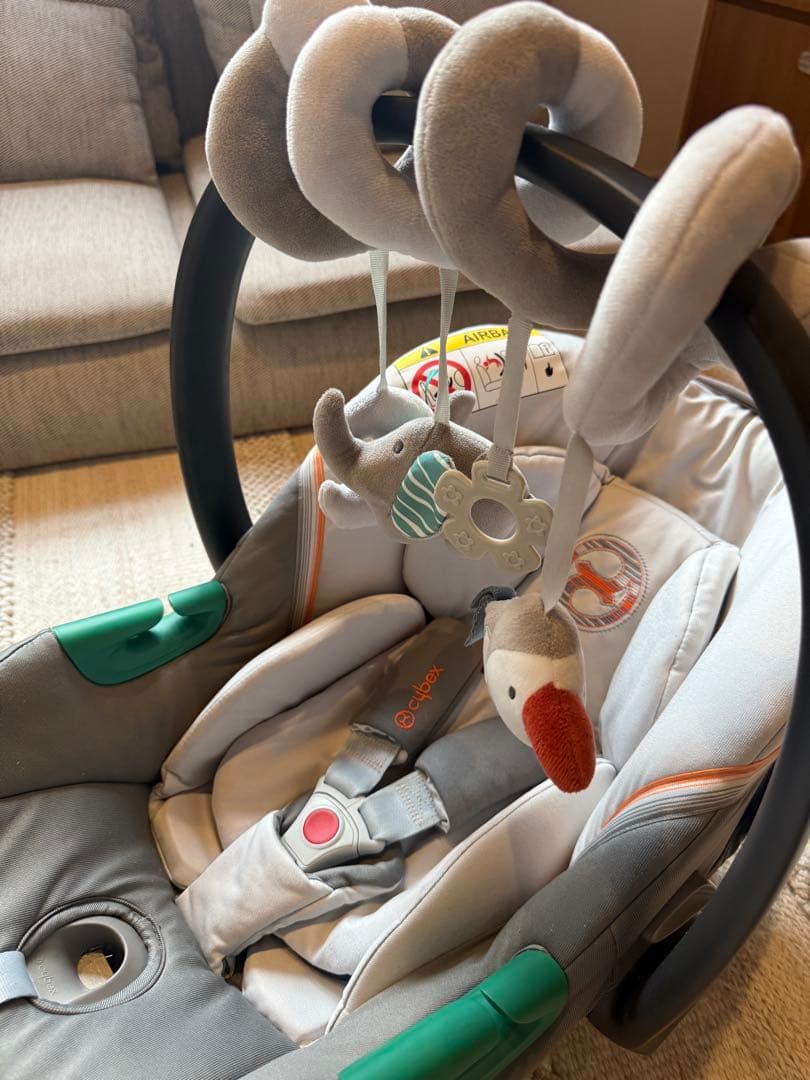 送料込★【cybex】ATON S2 i-SIZE+BASE ONE グレー