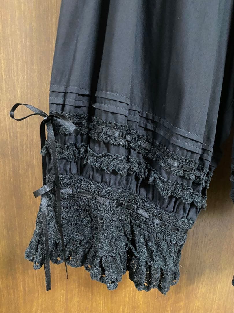 BABY,THE STARS SHINE BRIGH ロングドロワーズ　黒×黒