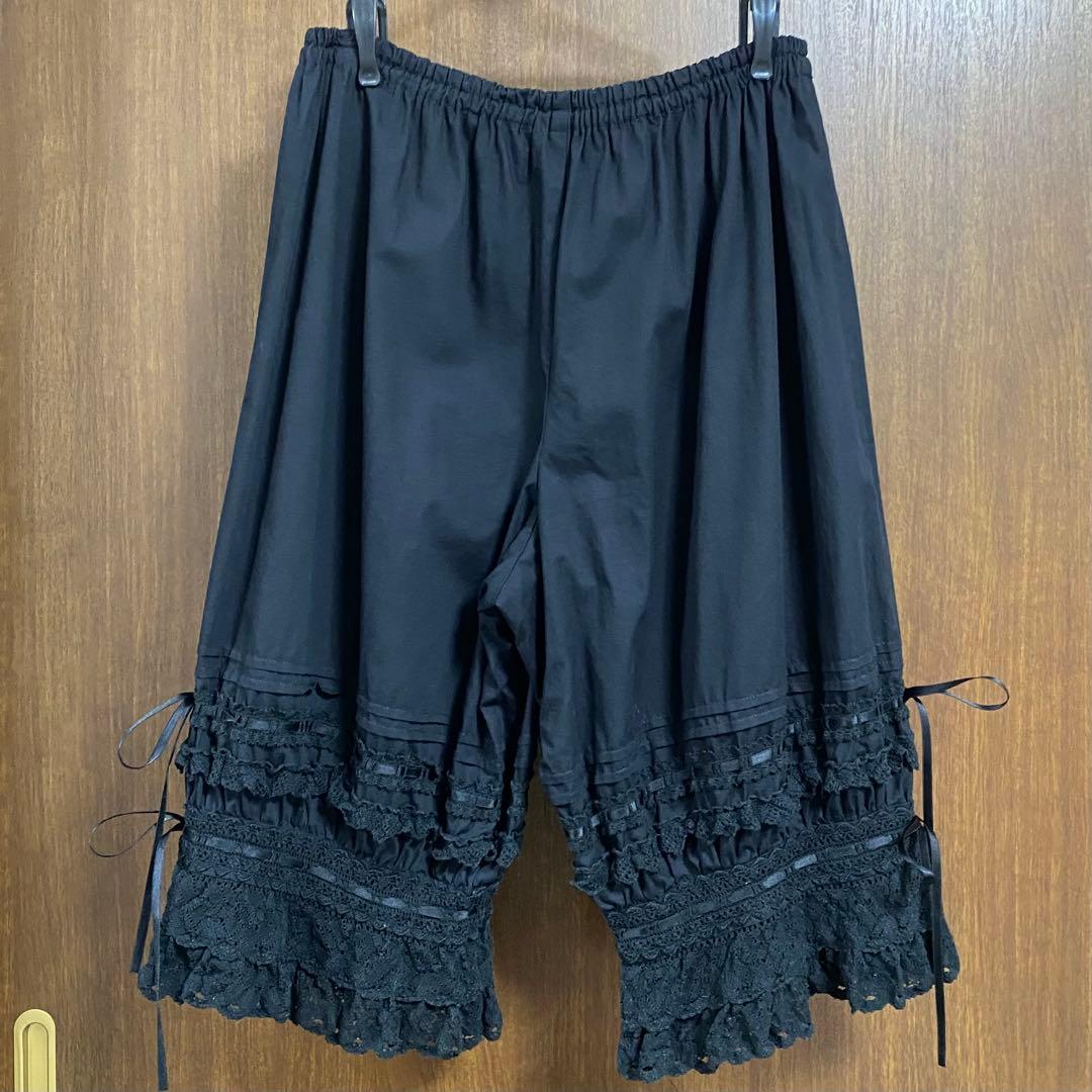 BABY,THE STARS SHINE BRIGH ロングドロワーズ　黒×黒