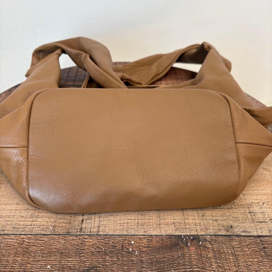 Ch!iii BAG 別注 レザー タイリボン ショルダーバッグ チー　モカ