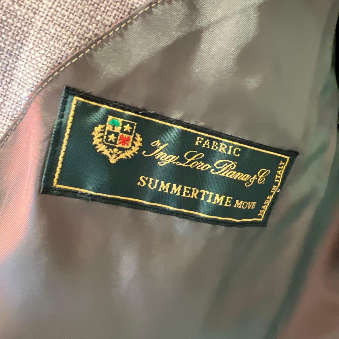 ダブルブレスト テーラードジャケット ベージュ系チェック