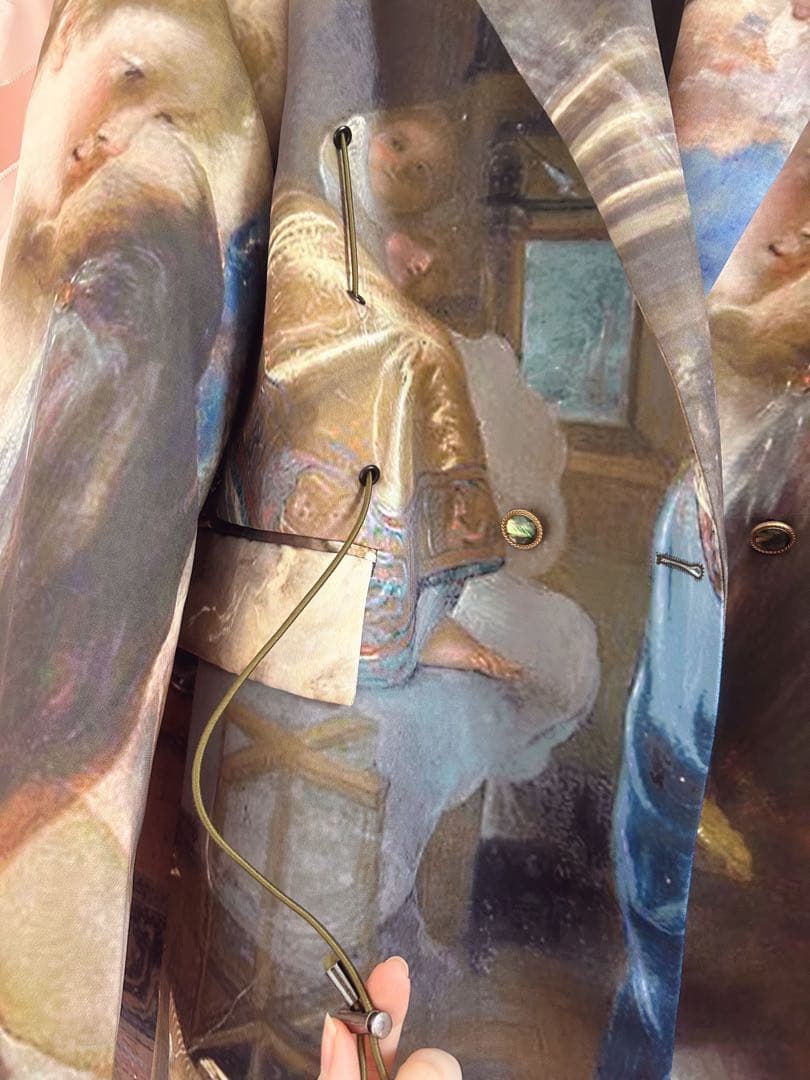 【美品】✨️ELF SACK 絵画デザインオーバーサイズジャケット ✨️