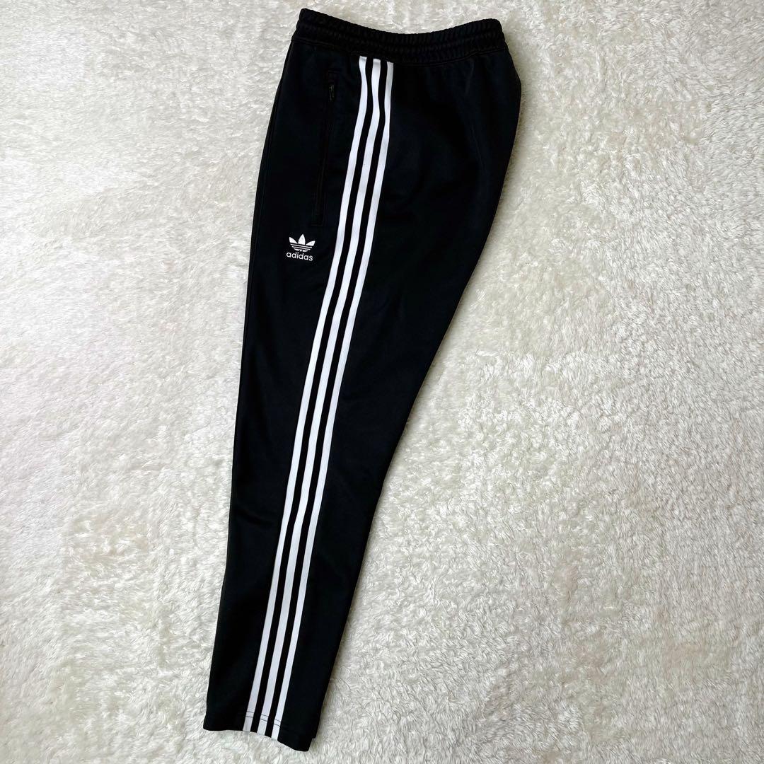 adidasBECKENBAUERアディダスベッケンバウアーセットアップL黒