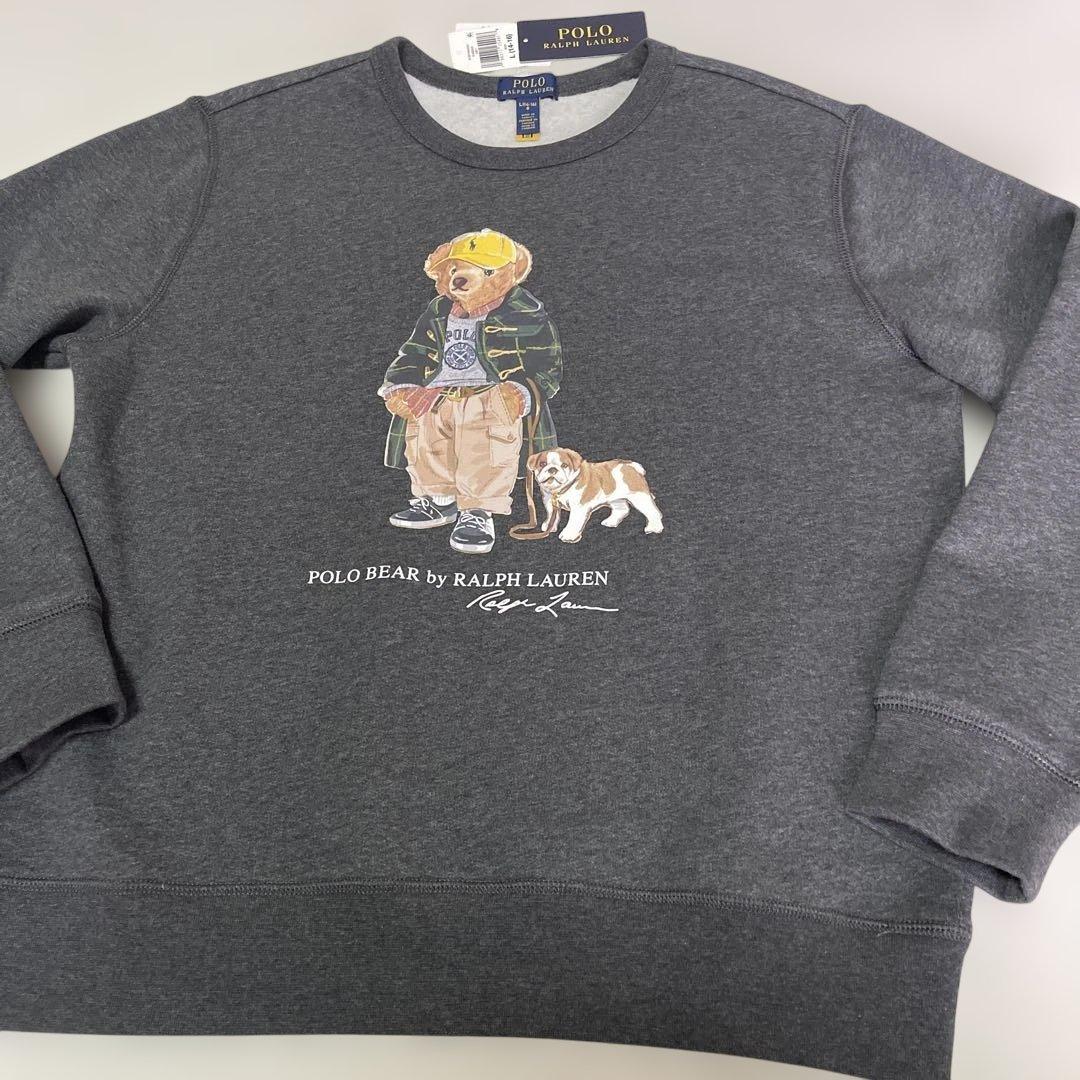 （未使用に近い）ラルフローレン　ボーイズポロベアトレーナー　（L160）