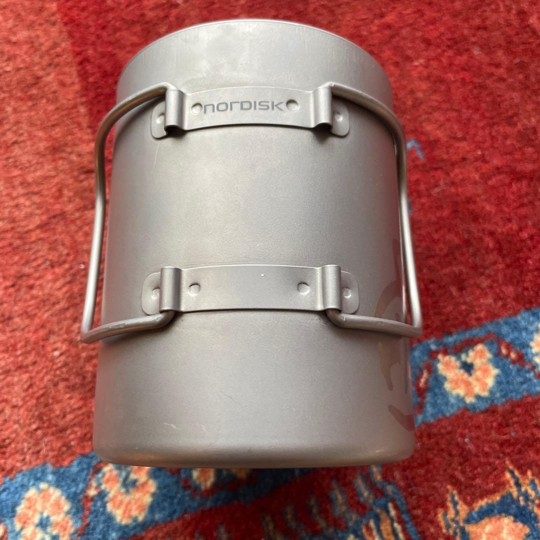 激レア 取手付きnordisk チタン ダブルウォールマグ 450ml